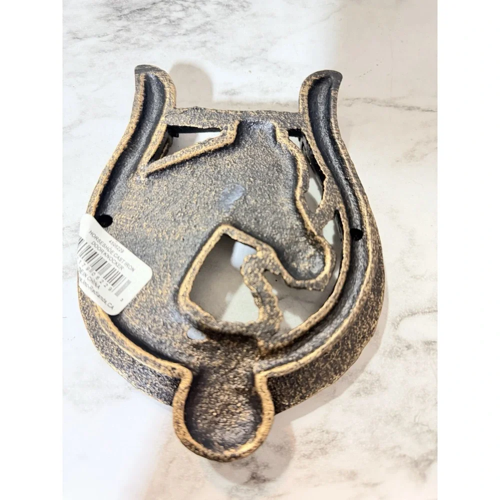 HORSESHOE CAST IRON DOOR KNOCKER - 6
